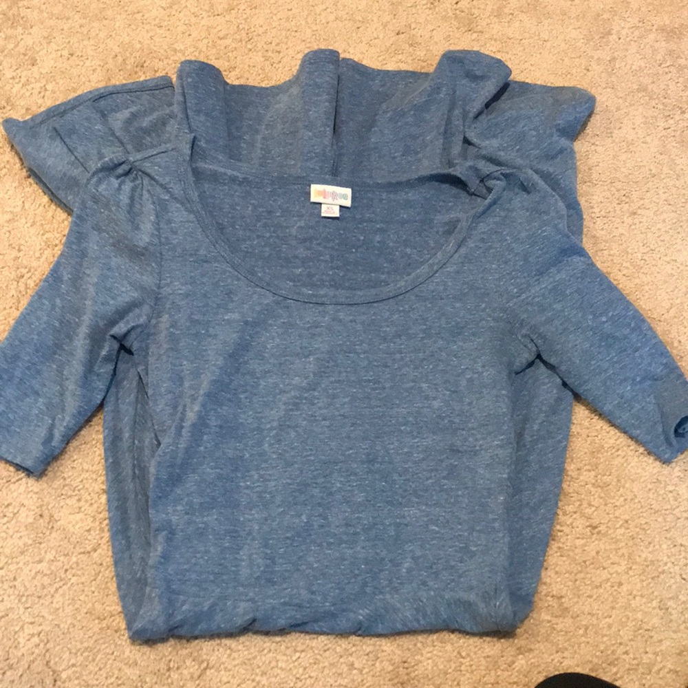 Lularoe Xs knit dress soo soft blue
